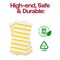 Durable White with Gold Stripes Paper Dinner Napkins (600 Napkins)